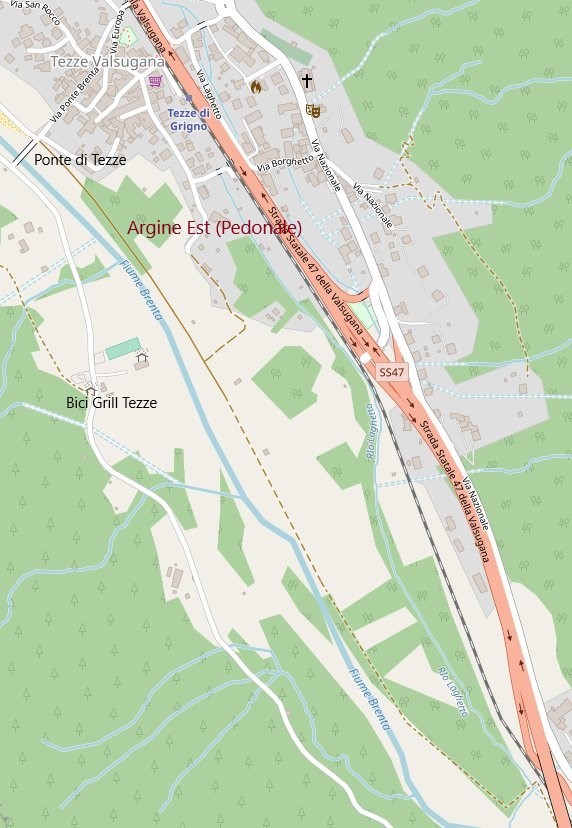Mappa Zona Tezze