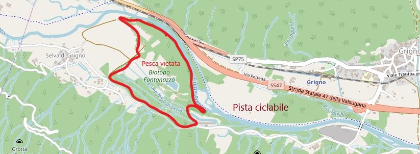 Mappa Zona Selva - Fontanazzo